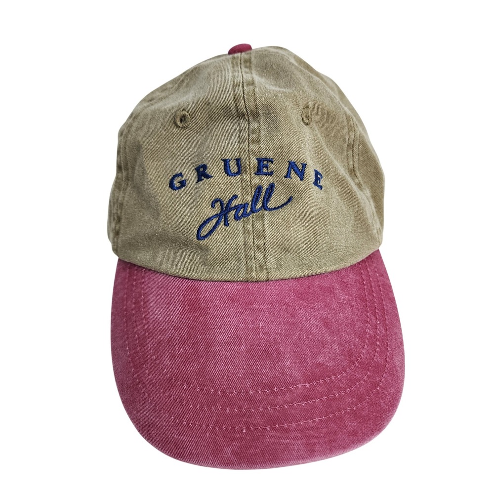 Guene Hall Hat Texas Oldest‎ Dance Hall Adjustable Cap Brown Red